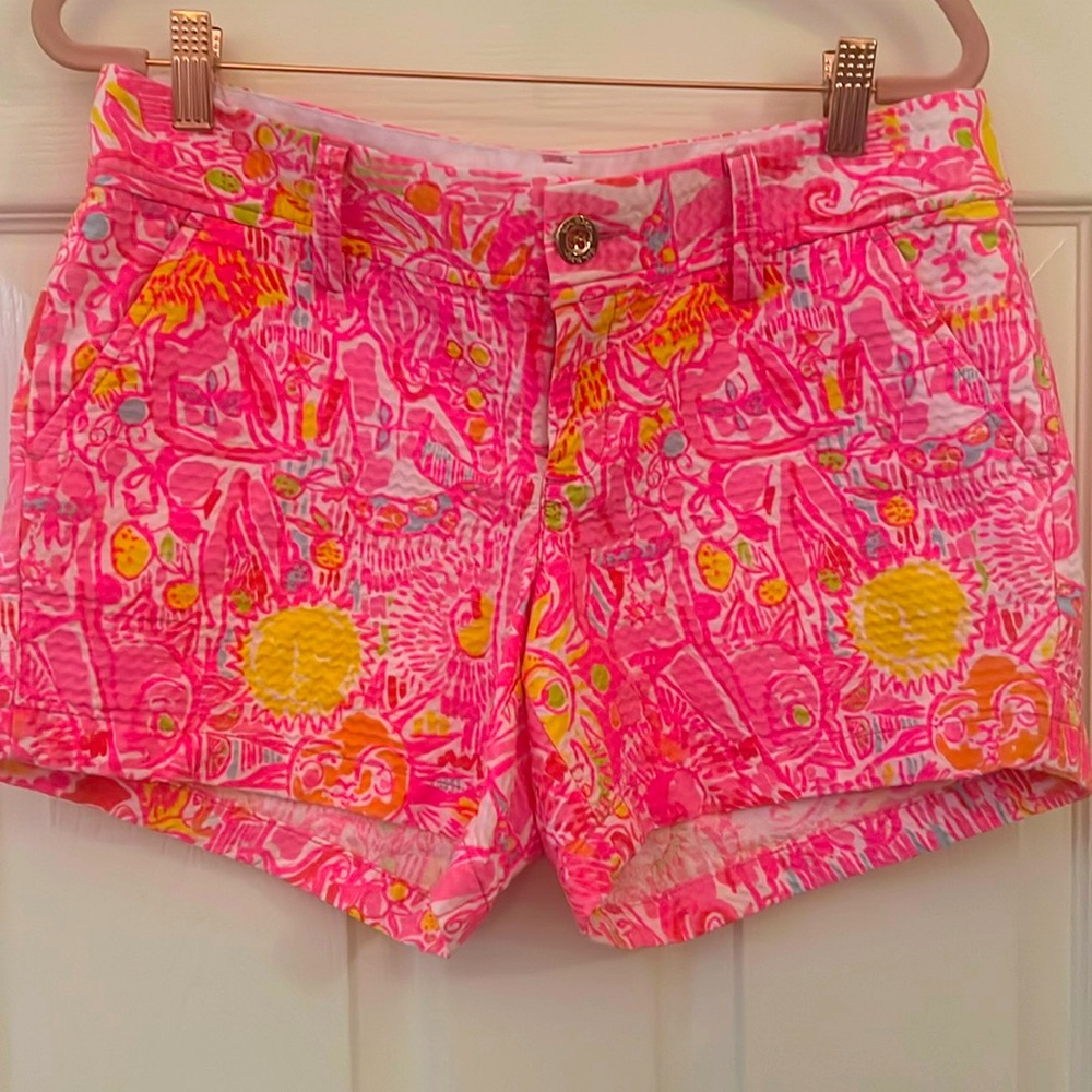 Lilly Pulitzer pink Sun Callahan Shorts